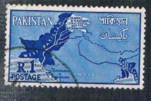 Pakistan 111 Used Map (BP2821)