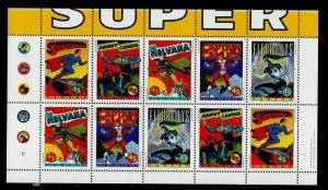 Canada Sc 1583bi 1995 Comic Book Heroes booklet pane of 10 unfolded mint NH