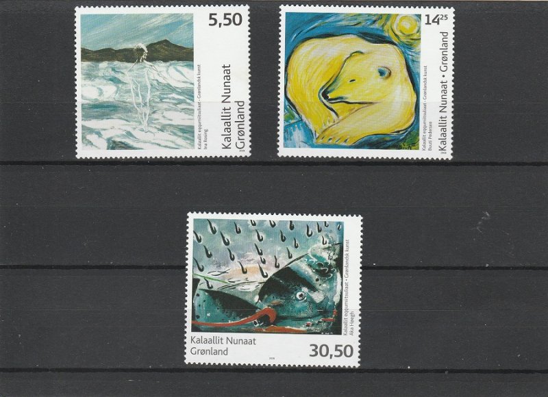 Greenland  Scott#  515-517  MNH  (2008 Contemporary Art)