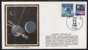 US Voyager 2 Neptune Flyby 1989 Colorano Cover