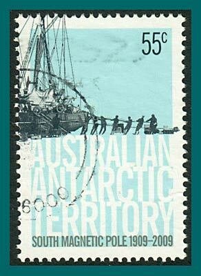 AAT 2009 South Pole, 55c Ship, used #L145,SG186