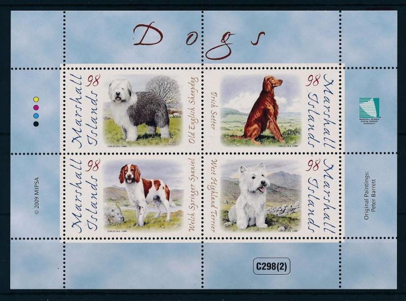 [23948] Marshall Islands 2009 Pets Animals Dogs MNH  souvenir sheet