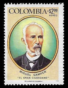 Colombia #C631 MNH; $2 Miguel Sampler (1976)
