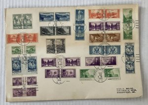1935 Farleys large FDC with 20 mostly imperforate pairs [y10056]