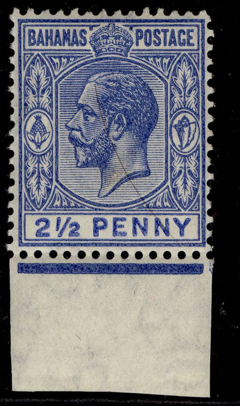 BAHAMAS GV SG84a, 2½d deep dull blue, NH MINT. Cat £18. 