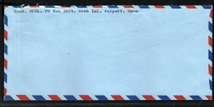 Gulf States OMAN Cover SHELLS *Seeb Airport* Commercial Airmail 1982 Devon ZG45