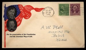 US  1949 Campaign Cover Wendell Wilkie and McNary