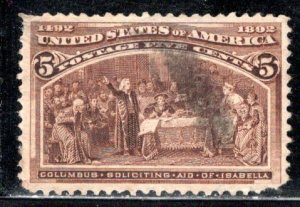 United States Scott # 234, used