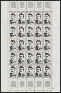 FSAT TAAF Alfred Faure Commemoration Full Sheet 1984 MNH SG#188 MI#188