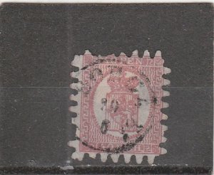 Finland  Scott#  10  Used  (1866 Coat of Arms)