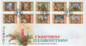 Jersey 2004 FDC Sc 1144a-e, 1145a-e Christmas Set of 10