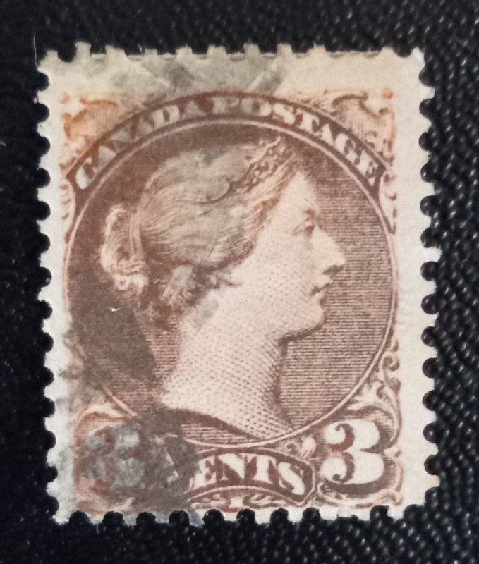 Canada 37b Used F-VF (Copper) Small Queen 1870