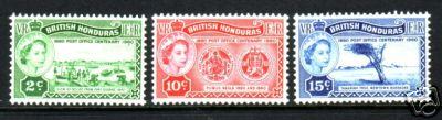 British Honduras 156-8 MNH F-VF