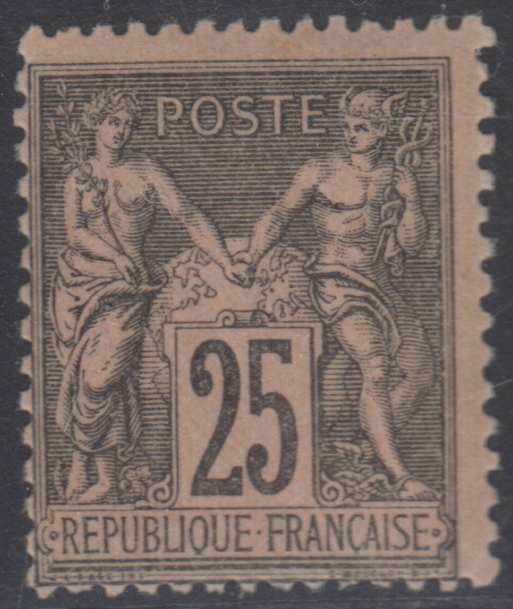 FRANCE 1886 PEACE & COMMERCE Sc 100 Yvert 97 KEY VALUE HINGED MINT FINE €120.00 