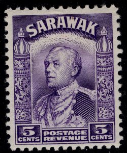 SARAWAK GV SG110, 5c violet, LH MINT.