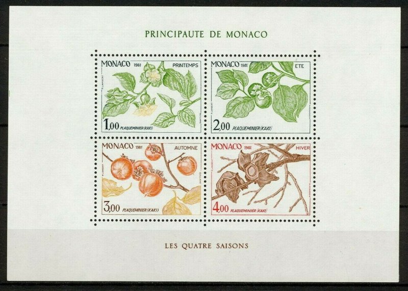 Sc# 1315 ss - Monaco - 1980 - Persimmon Tree / Seasons - MNH - superfleas - cv$9