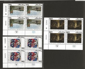 ISRAEL   SC# 432-34  PLATE   BLOCK    FVF/MNH