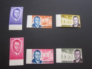 Burundi 1963 Sc B1-6 imperf. set MNH