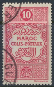 French Morocco   SC# Q2  Used  Parcel Post  see details and scans 