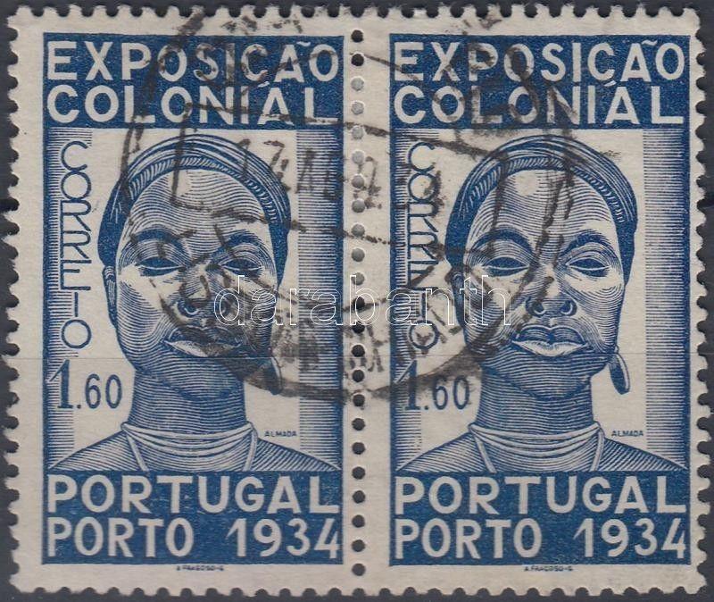 Portugal stamp Colonial exhibition horizontal pair Used 1934 Mi 580 WS150927