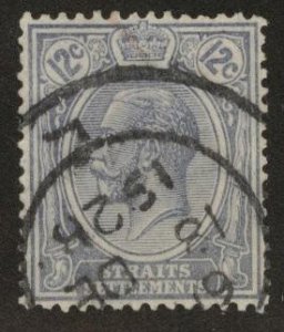 Straits Settlements Scott 192 Used Wmk 4 Ultra