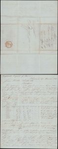 1840 CUBA STAMPLESS LETTER SHEET TO ENGLAND SEE SCAN ( Postal History )