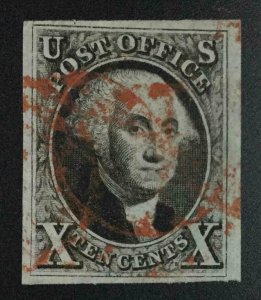 MOMEN: US STAMPS #2 USED PSE CERT LOT #75310