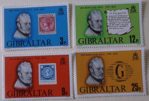 Gibraltar 378-81 MNH Cat $1.05 Full Set Stamp on Stamp Topical