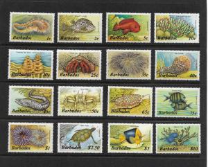 FISH - BARBADOS #640-59  MNH