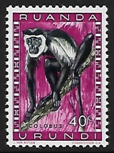 Ruanda-Urundi # 139 - Colobus Monkey - MNH.....{KZw4}