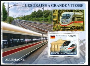 Comoro Stamp 1018  - German High speed train