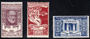 ITALY # 140-142 Mint NH - Sassone 128-130