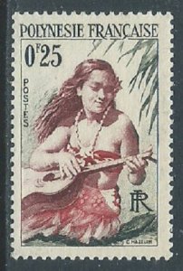 French Polynesia, Sc #183, 25c MH