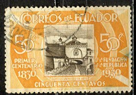 Ecuador 1930: Sc. # 312;  Used Single Stamp