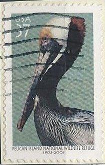 US 3774 (used on paper) 37¢ Pelican Island
