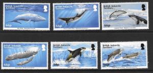 BRITISH ANTARCTIC TERR. SG663/68 2015 WHALES MNH