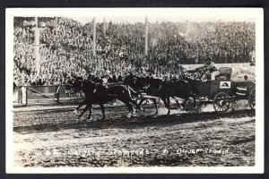 CANADA POSTAL HISTORY - 1944 STAMPEDE CALGARY ALBERTA RPPC POSTCARD