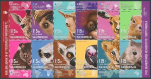 Hungary Stamps 2014 MNH Young Animals Budapest Zoo Penguins Monkeys Lions 10v MS