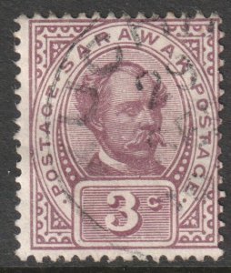 Sarawak Scott 38 - SG38, 1899 Postage 3c used