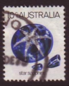 Australia 1974 Sc#562, SG#552a,10c Star Sapphire USED.