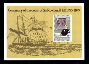 FALKLAND ISLANDS #294  1979  SIR ROLAND HILL  MINT  VF NH  O.G  S/S  a