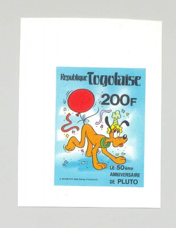 Togo #1064-1071 Disney, Wild Cats, Elephants 9v Imperf Proofs