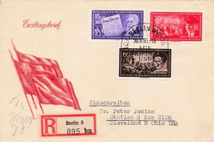 GERMANY  DDR 1955 YEAR SET OF FDC  231//277, B27  NO 271