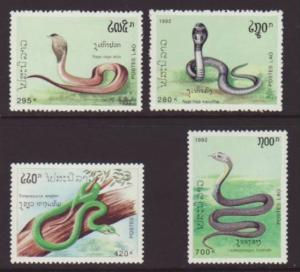 Laos Snakes 1078-1081 MNH VF  