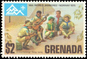 Grenada #644-650, Complete Set(7), 1975, Scouts, Never Hinged