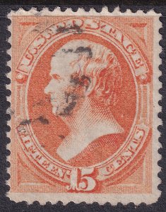 #163 Used, F-VF, Light cancel (CV $160 - ID33865) - Joseph Luft