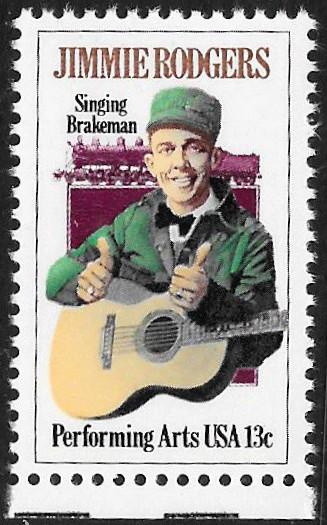 Scott 1755   13¢ Jimmie Rodgers Single, MNH