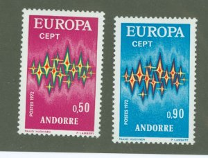 Andorra (French) #210-211 Mint (NH) Single (Complete Set) (Europa)