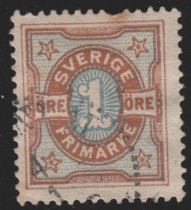 Sweden 52 Numeral of Value 1892