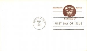 UX58 Paul Revere Postcard  No Cachet